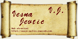 Vesna Jevtić vizit kartica